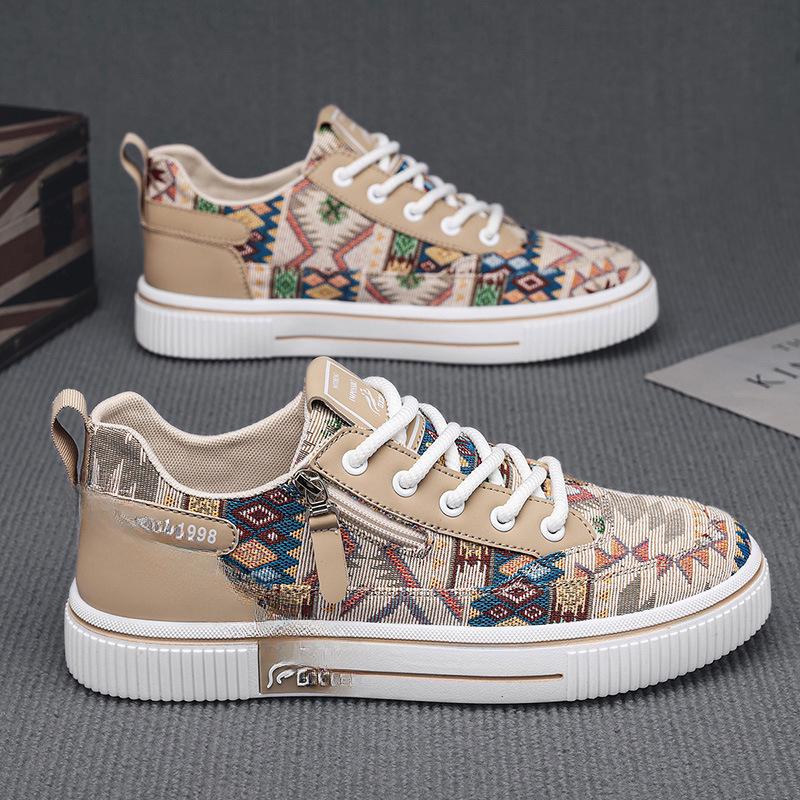 Men's shoes 2025 summer new men's youth sense national tide personalized sports board shoes low-top student outdoor casual shoes