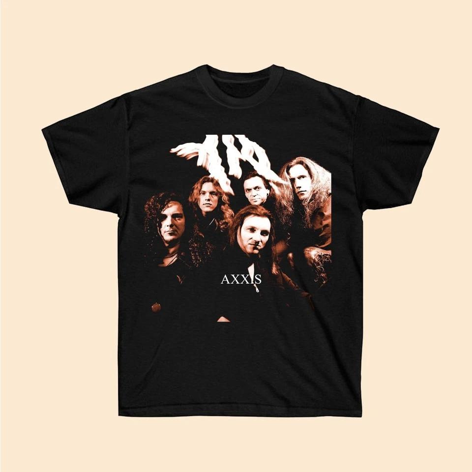 Insipre Axxis Band Members T Shirt Classic Black Unisex S-5XL E2002 4XL