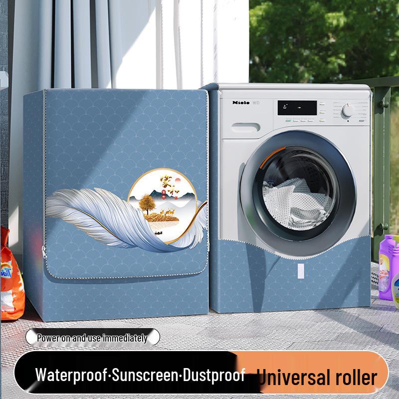 Universelle wasserdichte staubdichte Sonnenschutzhülle für 10 kg vollautomatische Waschmaschinen