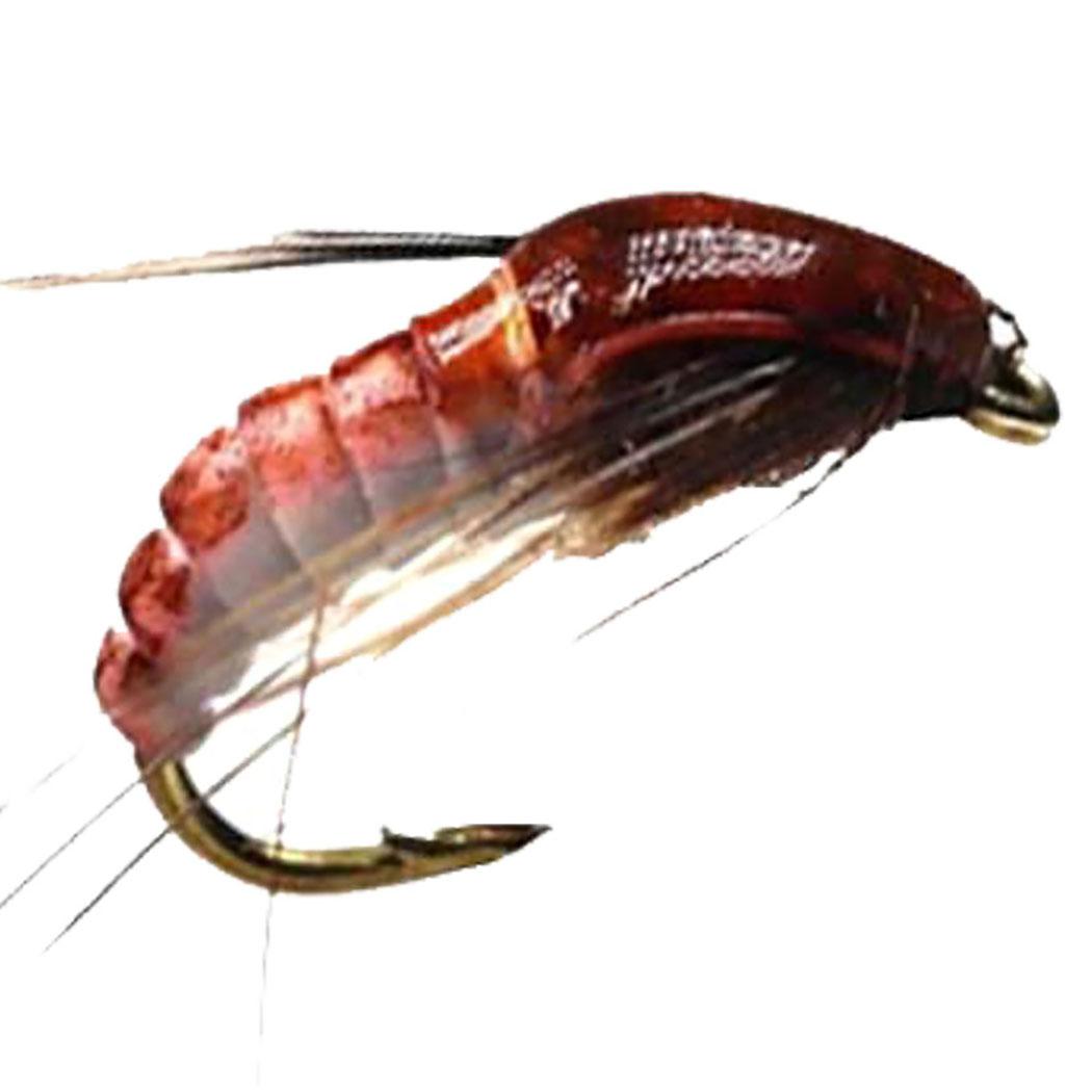 6/12 шт. блесна Sequin Scud Nymph Scud Lure Fly для ловли форели Искусственная насекомая — фото 9