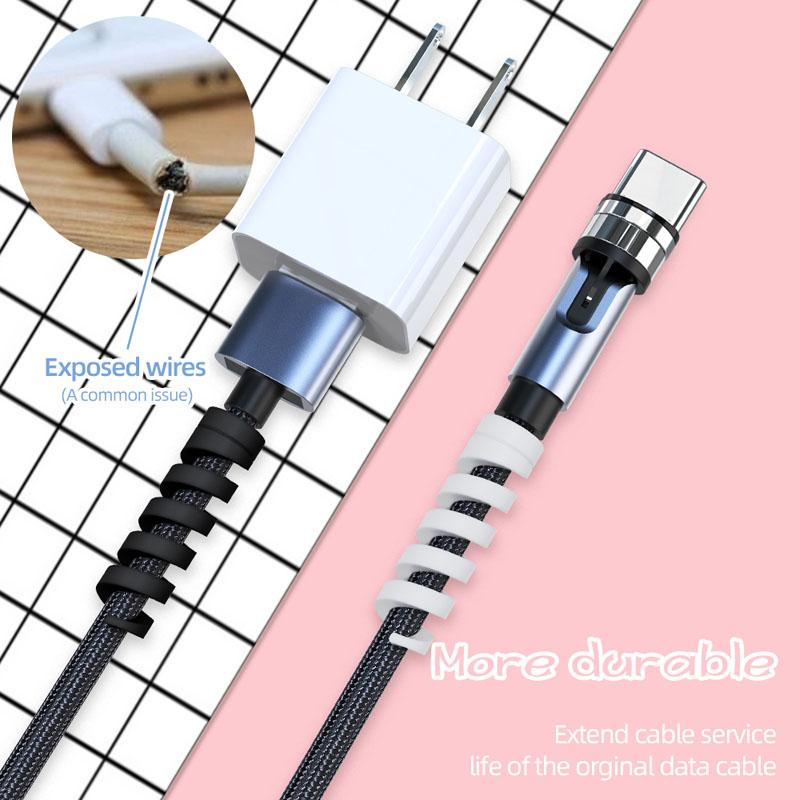 5/10PCS Spiral Cable Organizer USB Charging Data Line Bobbin Winder Protector Wire Cord Saver Protective Sleeve For Phone Cable