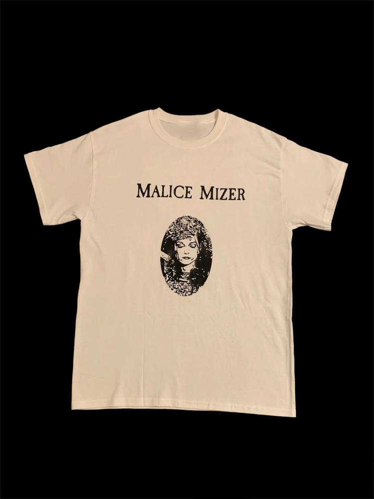 Malice Mizer Star Heavy Cotton White All Size Unisex Shirt Unisex T-Shirt L