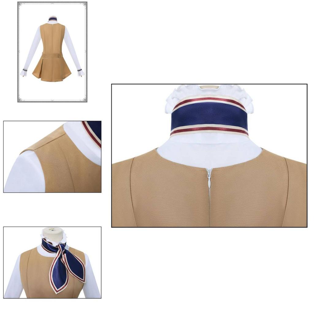 Anime Cosplay Dress With Printed Design For Game Theme Roleplay Performance