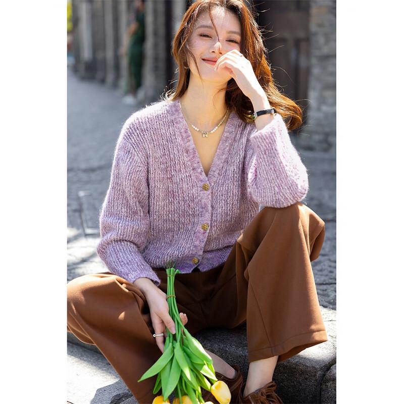 Mokana Women's Soft Knit V-Neck Sweater MKNJD3788