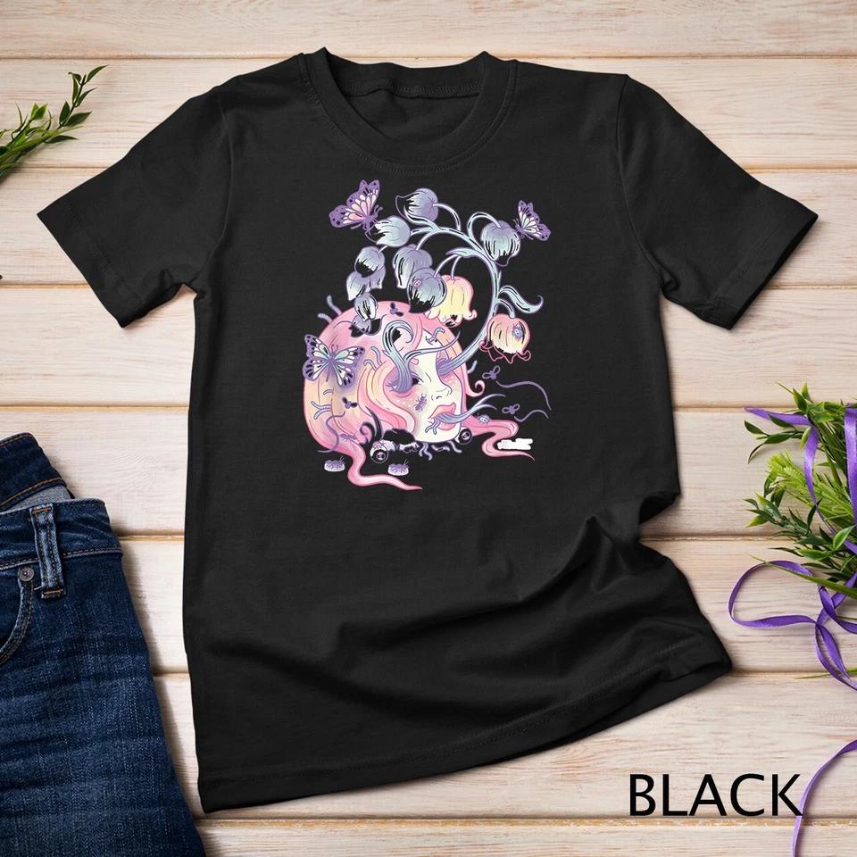 Pastel Goth Aesthetic Girl Flower SKull Japanese Kawaii T-Shirt Unisex T-shirt 1 S