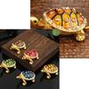 Artistic Turtles Jewelry Organizers Metal Crafted Decorative Container For Necklaces Rings Tabletop Display