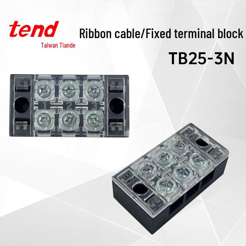 

Taiwan TANDAR Terminal Block TB25-3N, 25A 250VAC, Max 600V