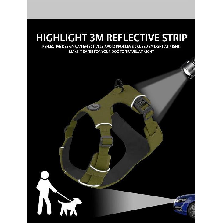 Pet Dog No Pull Safety Chest Harness Function Anti-explosion Walk For Small And Medium Dog Solid Durable Harness German Shepherd