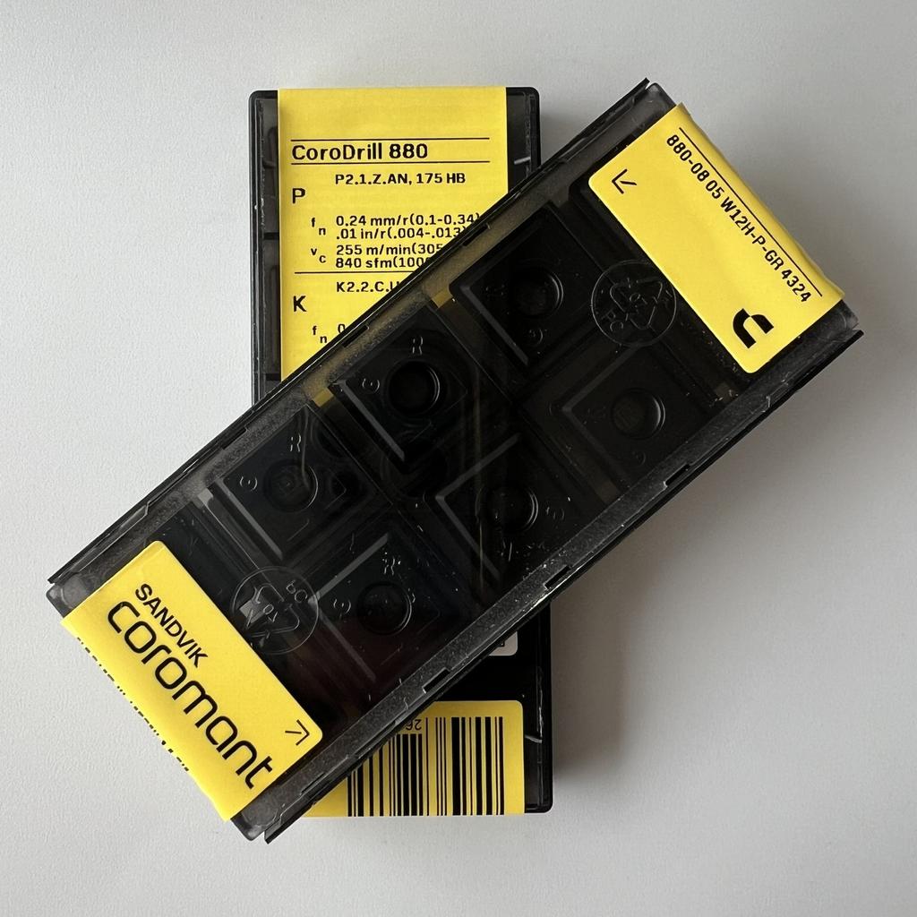 Sandvik / 880-0805W12H-P-GR 4324 / Original Swedish Hard Alloy Blade 10 Pcs