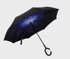 Folding Long Shank Double Layer Inverted Umbrella Windproof Reverse C-Hook Male Golf Umbrella Reverse Umbrellas For Car