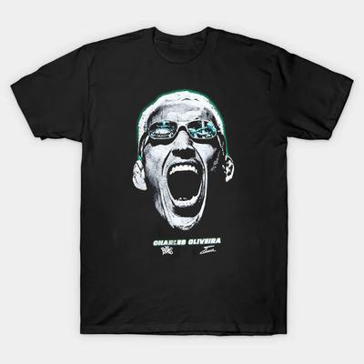 NEUES Charles Oliveira Gesicht T-Shirt Kurzarm Schwarz Alle Größen S bis 5XL HH222 Unisex T-Shirt
