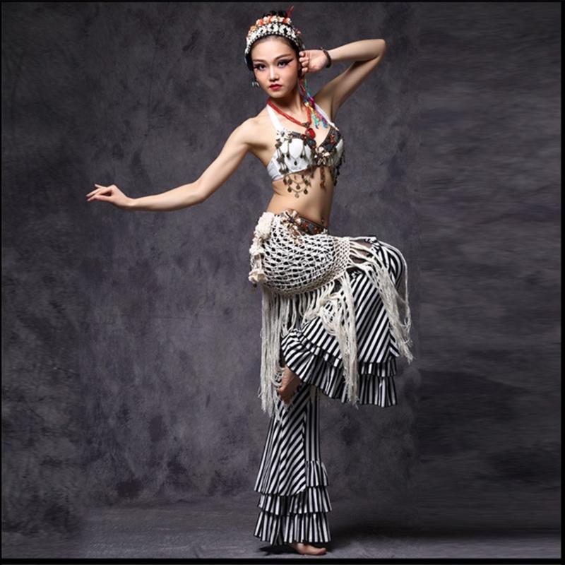 Women Belly Dance Hip Scarf Tribal Belly Dancing Skirt Fringe Belly Dance Hip Scarf Long Tassels Dance Hip Scarf Skirt