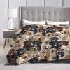 Labrador Flannel Blanket Quality Super Soft Cute Dog Xmas Gift Bedding Throws Winter Airplane Travel Chair Colorful Bedspread