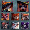 Cartoon Skull Girl Catrina Pillow Case For 30x30cm45x45cm55x55cm For Home Bedroom Decoration And Protector