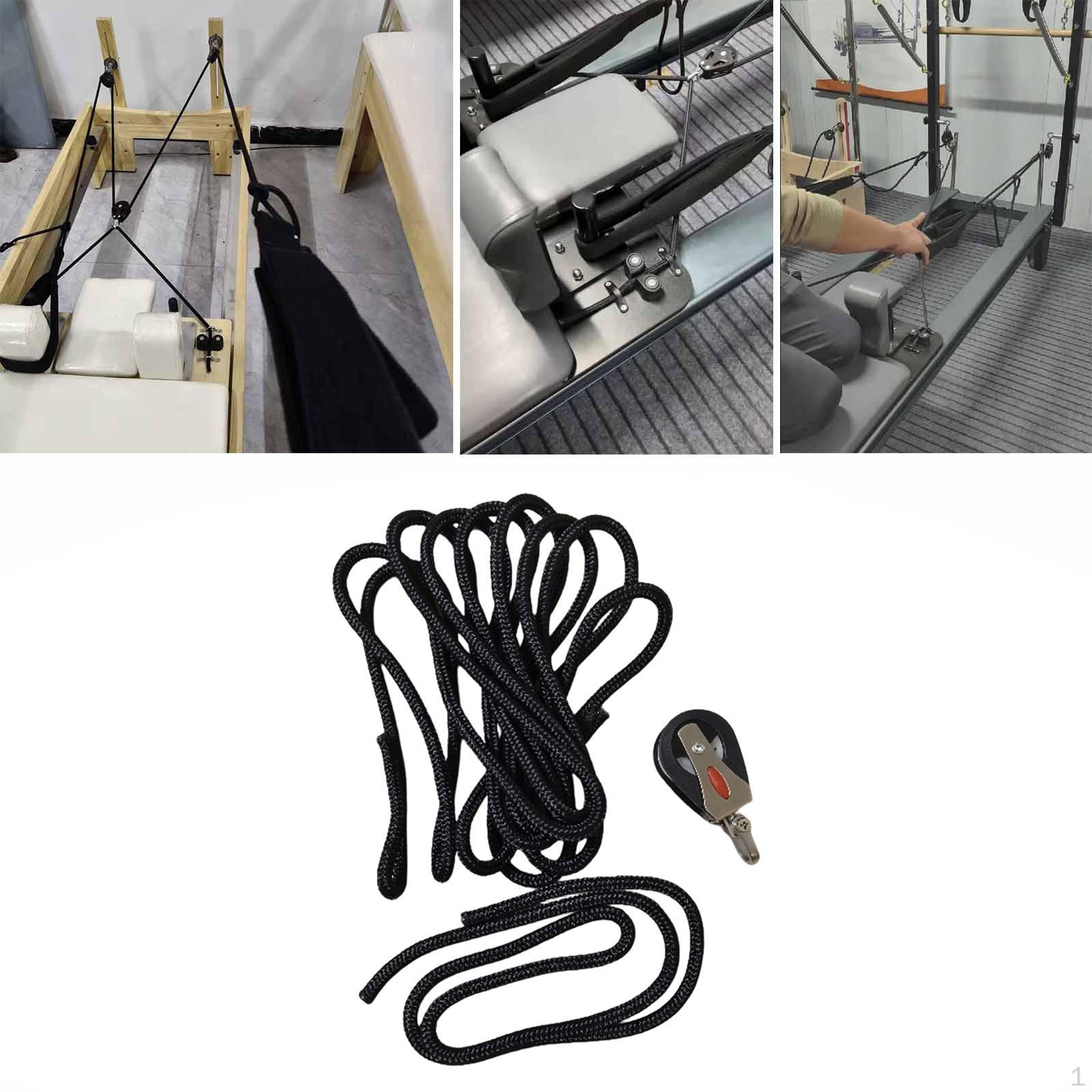 Пилатес Реформер Тяговые Канаты Рукоятки Заменяет Нейлоновое Металлическое Шкивное Колесо Тренировочные Ремни для with Red Wheel