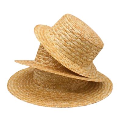 Big-Brimmed Dome Cowboy Straw Hat Ladies Summer Wheat Straw Sun Hat Straw Sun Hat Sunscreen Beach Hat