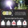 EDC Rechargeable LED Flashlight Type-C Charging Super Bright Tactical Flashlight COB Work Light Portable Multifunctional Flashlight Waterproof
