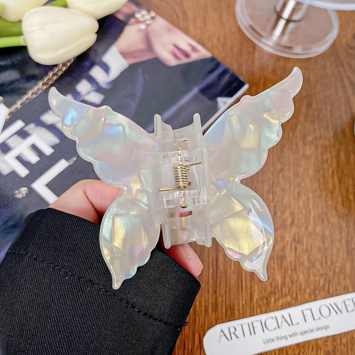 

Korean-Style Imitation Acetic Acid Butterfly and Mermaid Hair Clip Set - Fantasy Shark Clip Jewelry for Girls Direct from Manufacturer сірий колір