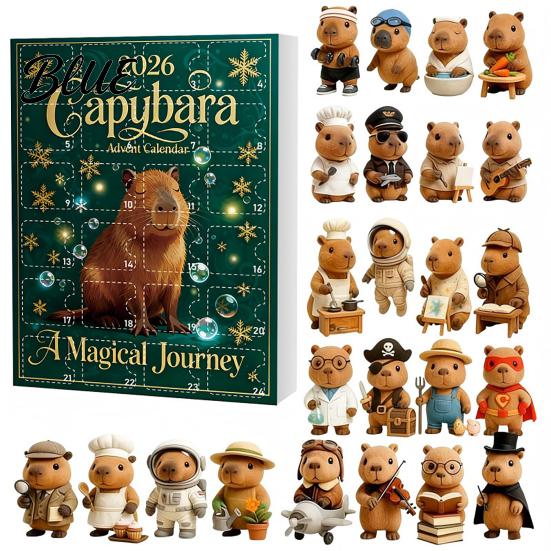 Themed Blind Box Countdown with Advent Calendars Christmas Capybara Set 2026 24 Days Novelty Gift