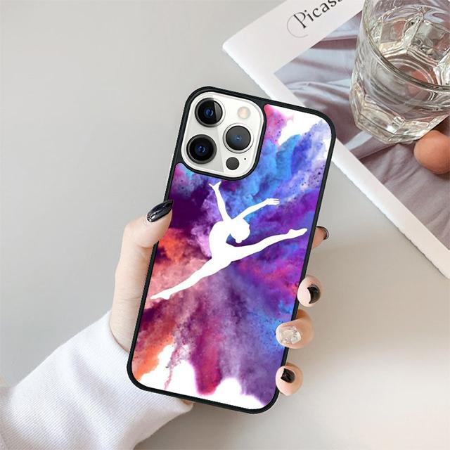 Gymnastics Silhouette Phone Case Cover For iPhone 17 Air 15 16e 14 13 12 Pro Max 11 Pro Max Plus Coque Shell