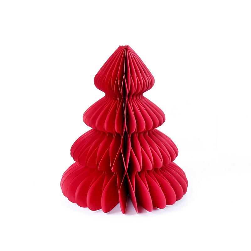 Origami Honeycomb Christmas Tree Tabletop Ornament for Home and Party Decor