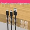 Self-Adhesive Desktop Cable Organizer and Management Winder