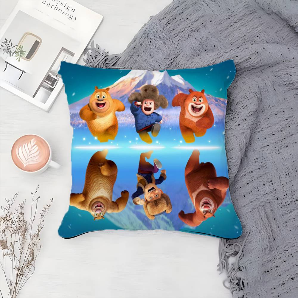 B-Boonie B-Bears Pillow Case Printing Pillowcase Living Room Sofa Cushion Cover Bedroom Room Decor