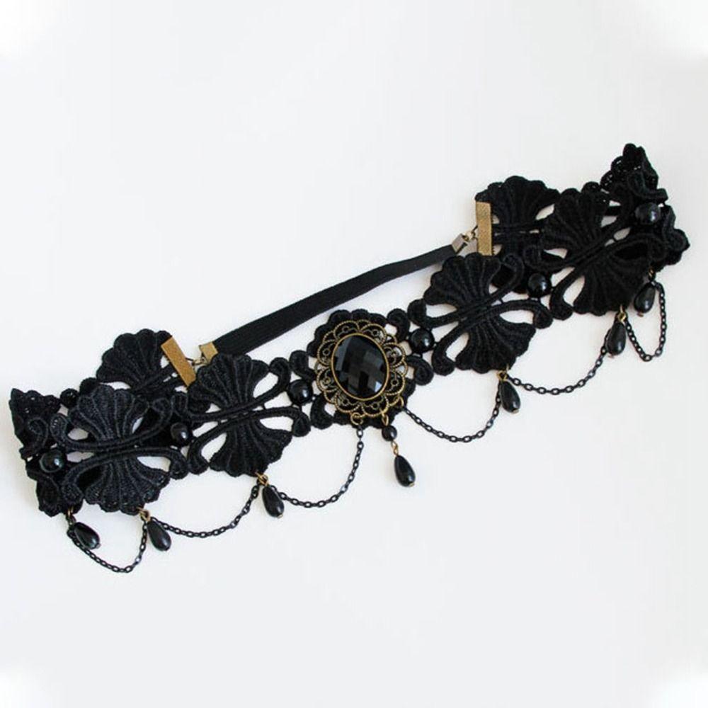 Headpiece Halloween Headband Cosplay Headband Gothic Black Crown Funny Halloween Mask  Girl