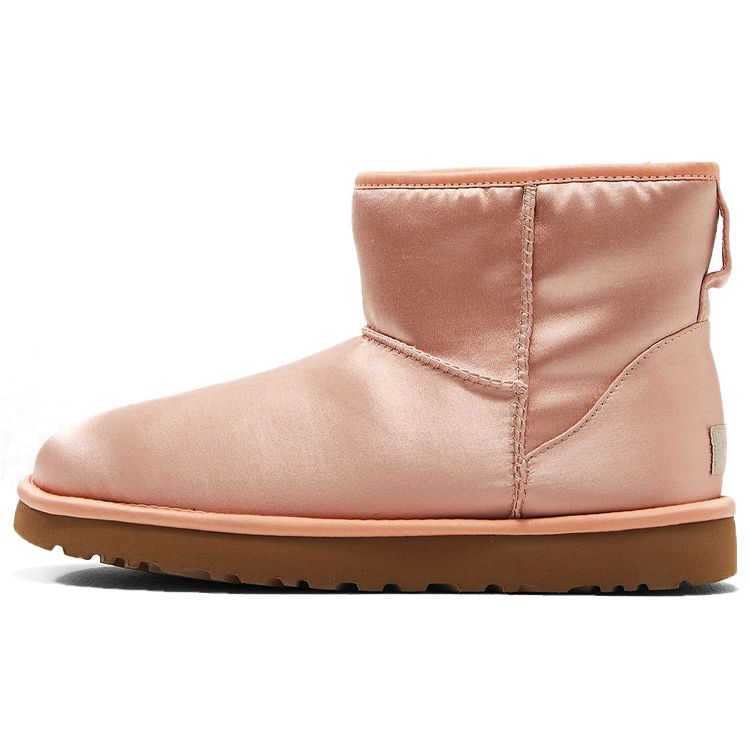 UGG Classic Mini Satin Warm Classic Fashion Plush Short Snow Boots Women boots Pink 1094985-SNTN