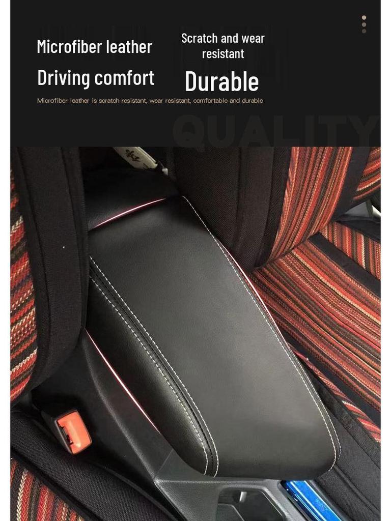 Compatible Leather Armrest Box Cover for 2019-2021 Volkswagen Bora Legend Slant Head