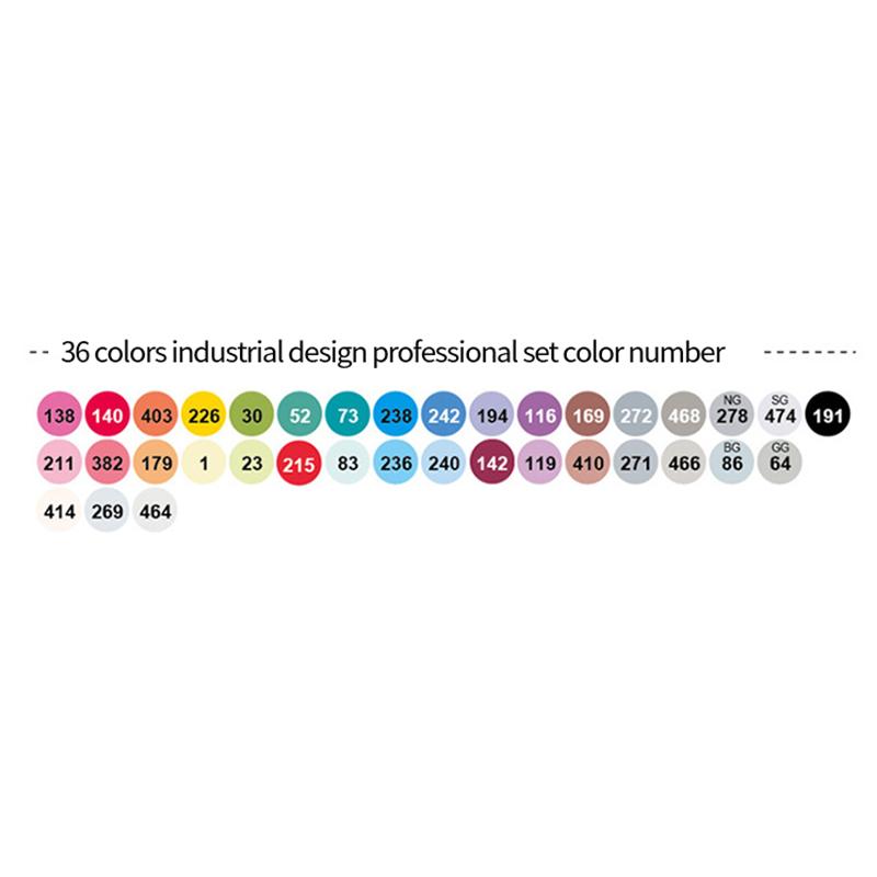 Finecolour EF103 Alcohol Based Art Markers With Bag 12/24/36/48/60/72/240 Colors Oily Soft Double-Headed Marker Pen Professional
