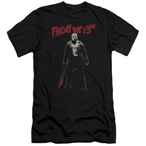 Friday the 13th Chchch Ahahah Premium Adult t-Shirt Black Unisex T-Shirt S