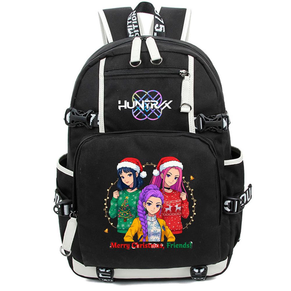 Anime Cartoon K-Pop Demon Hunters Backpack Large Capacity Bookbag Laptop Unisex Student Boy Girl School Bag Large Capacity Travel Outdoor Bag Gift