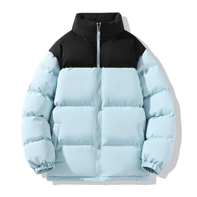 Winter Couple Down Cotton Jacket Ordinary Warm Men's Cotton Clothes Loose Versatile Stand-up Collar Women's Cotton-padded Clothes