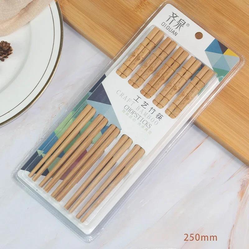 

10 пар креативных палочек для еды, палочки для еды в китайском стиле, инструмент для лапши, кухонные аксессуары, домашние бамбуковые палочки для еды, посуда