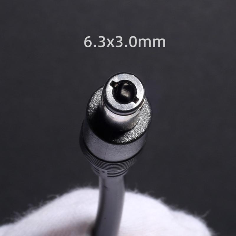 DC6330 Male Plug to Open End Cable 6.3mmx3.0mm Plug DC6330 Power Pigtails Cable for Computer Power Supply Repair 1FT