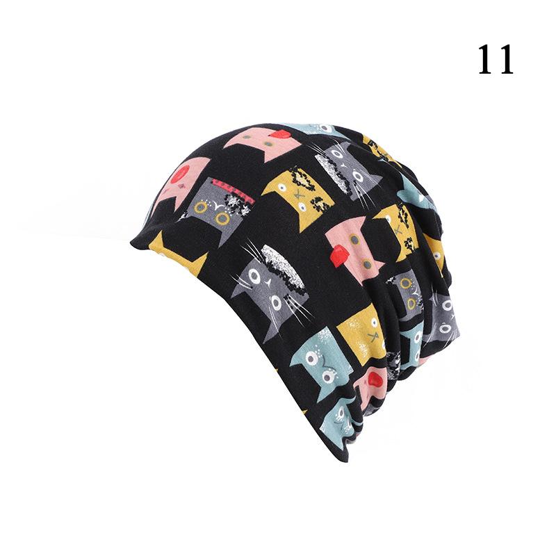 Women Printed Warm Beanie Hats Chemotherapy Cap Summer Thin Cap Turban Tube Bandana Headband Soft Stretch Bonnet Nurse Cap