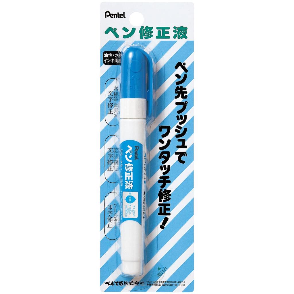 PENTEL Correction Correction White Pen, Fluid, XEZL21-W,
