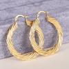 1 Pair, Stylish, Threaded Design, Niche Earrings