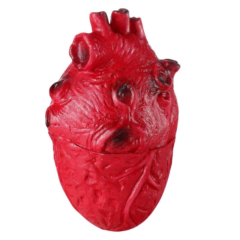 

Realistic Human Heart Props for Halloween Decorations Eerie Body Parts Model Terrifying Haunted House Accessories 1