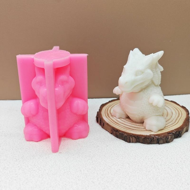 High Temperature Resistant Silicone Dinosaur Scented Candle Mold Perfect For Crafting Unique Scented Candle