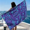 Pumpkin PatternBeach Towel Ultra-fine Fiber Quick Drying Absorbent Beach Swimming Vacationvacation Essentials Gifts