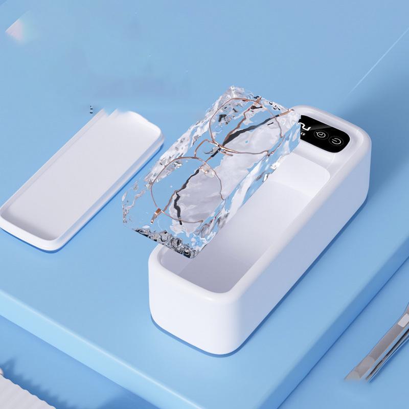 Brillenreiniger 1 STÜCK Ultraschall Display Zuhause Tragbar Automatisch Zahnspange Schmuck Pupillenreiniger