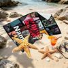 Custom Name Personalized Batman Print Beach Towel, for Trip Camping Beach Party Home Decor, Birthday Gift for Family & Friends