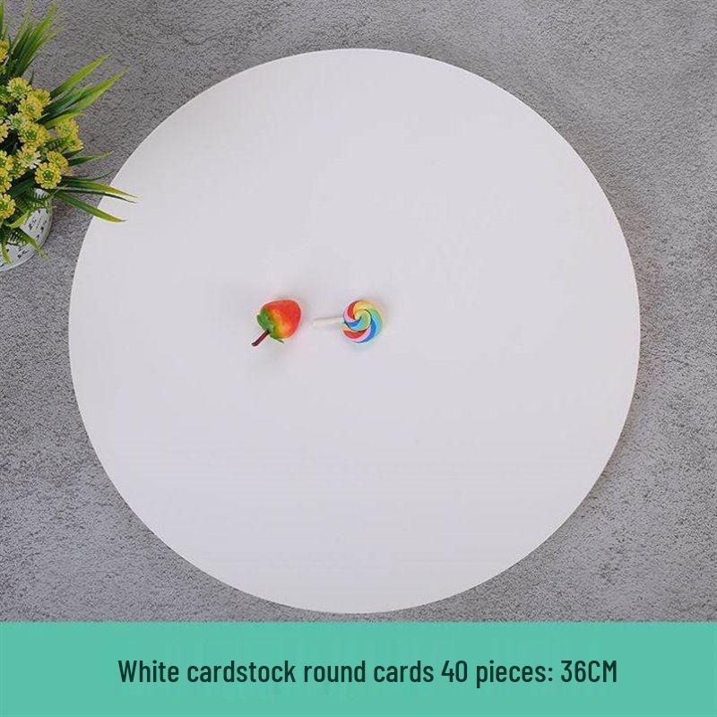 

Thick White Cardstock Circles for Handmade Art and Drawing