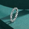 Tancise Classic 925 Sterling Silver  Zircon Ring Ladies Jewelry Wedding Promise Party Gift