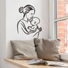 Fun-f142 Stick Figure Mother's Day Baby Bedroom Home Beautification Decorative Wall Stickers Self-adhesive