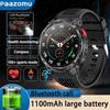 New Outdoor Smart Watch 1.7 ” 1100mAh Large Battery IP68 Waterproof LED Flashlight Bluetooth Call Sports Men Fitness Bracel