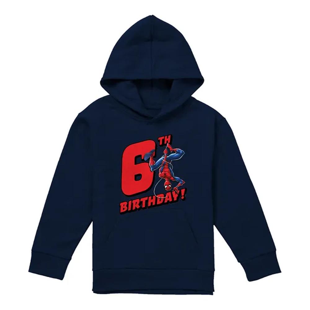 Spider-Man Childrens/Kids 6th Birthday Hoodie