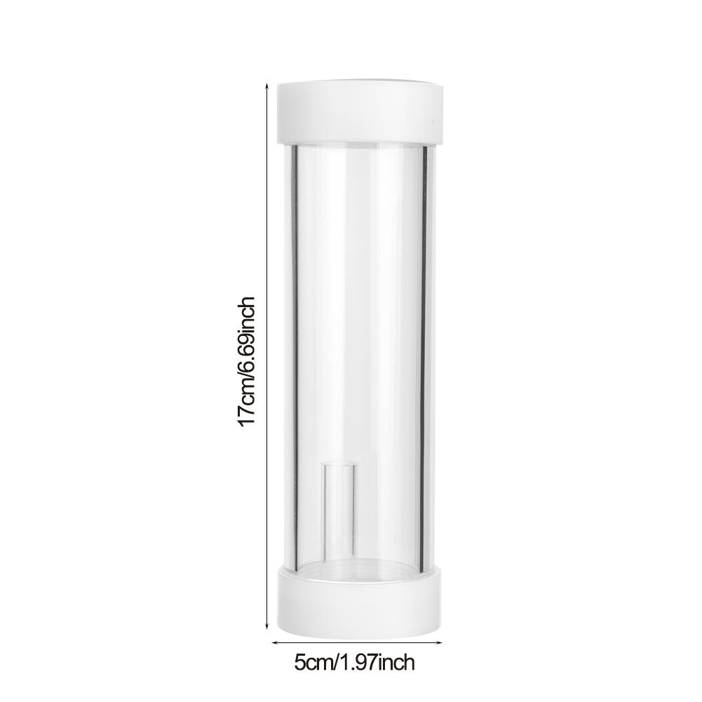 

50mm Diameter Cylinder Water Tank Transparent Fast Heat Dissipation Cylinder Reservoir 6.69in белый